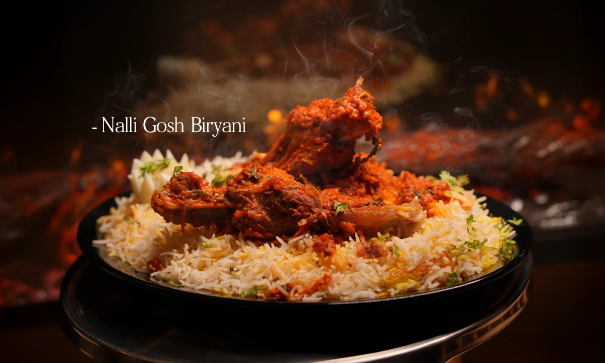 Horizontal image of a city skyline at night with illuminated skyscrapers